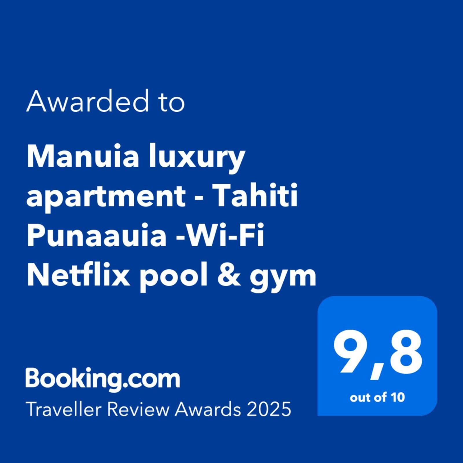 Manuia Luxury Apartment - Tahiti Punaauia -Wi-Fi Netflix Pool & Gym מראה חיצוני תמונה